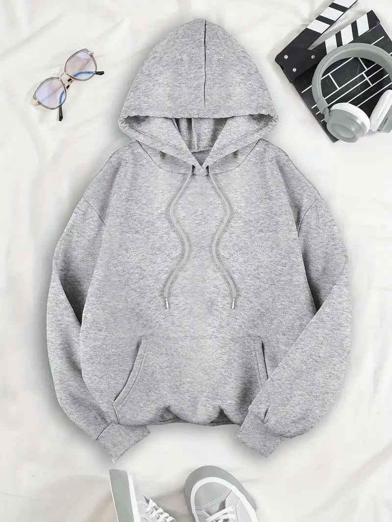 Dames hoodie met overmaat pasvorm en sterdetail