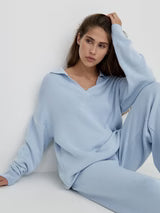Dames set met trui en wijde broek