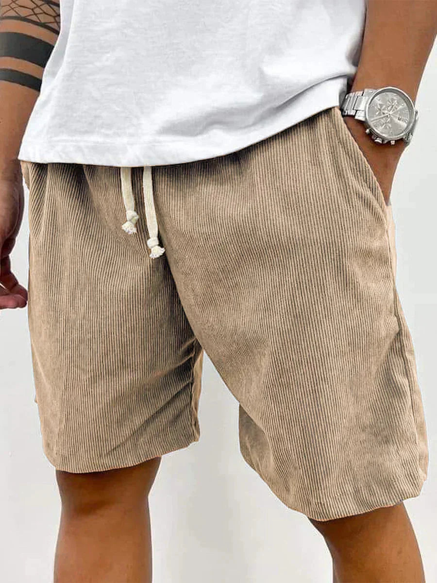 Heren shorts met ceintuurlussen en zijzakken