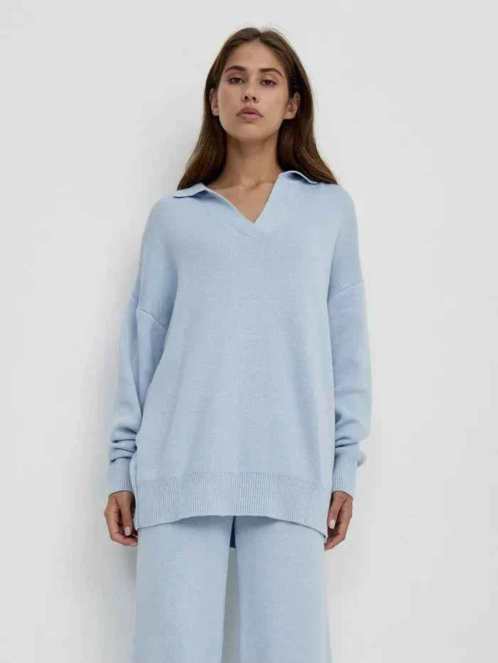 Dames set met trui en wijde broek