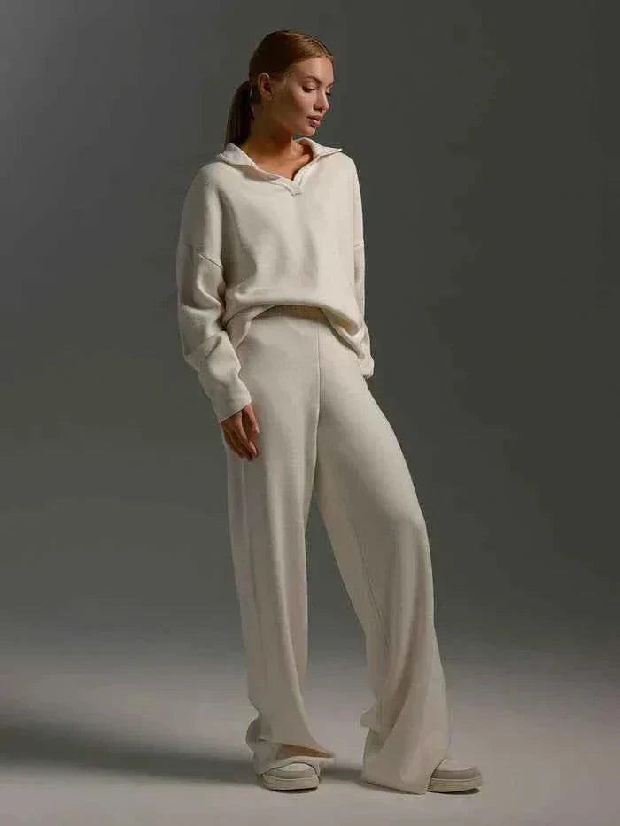 Dames set met trui en wijde broek