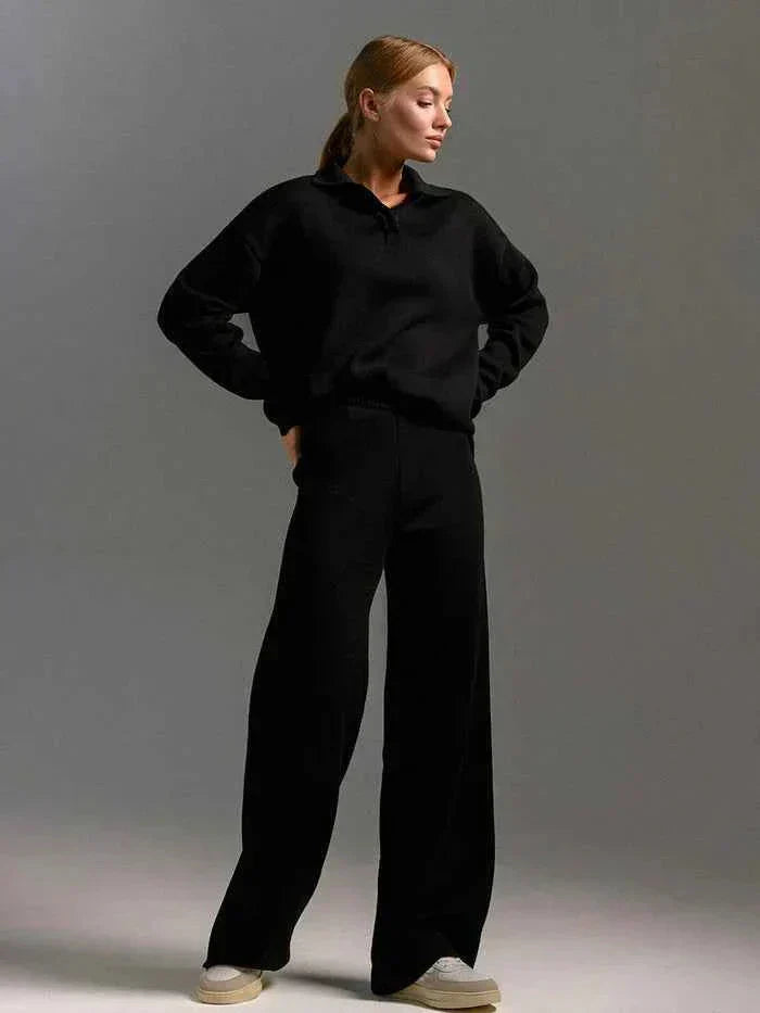 Dames set met trui en wijde broek